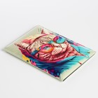 Обложка для паспорта, цвет серый/разноцветный - фото 24534380