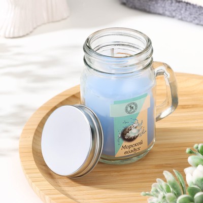 Свеча ароматическая в банке «Морской воздух», 7.2×8.5 см, 190 г