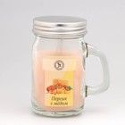 Свеча ароматическая в банке "Персик с медом", 7,2 х 8,5 см, 190 г - фото 7171914