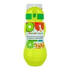 Бутылочка детская с силиконовой трубочкой «Сочные фрукты», 400 мл., со шнурком, цвет МИКС - фото 319682499