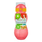 Бутылочка детская 400мл., с трубочкой и шнурком «Сочные фрукты», цвет МИКС - фото 7078120