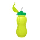 Бутылочка детская 400мл., с трубочкой и шнурком «Сочные фрукты», цвет МИКС - Фото 4