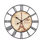 Часы настенные, серия: Интерьер, "Париж", плавный ход, d-45 см - фото 10793880