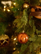 Ёлочные игрушки «Чары волшебства», шары новогодние, d=5.5 см, набор 6 шт., коричневый - фото 119694314