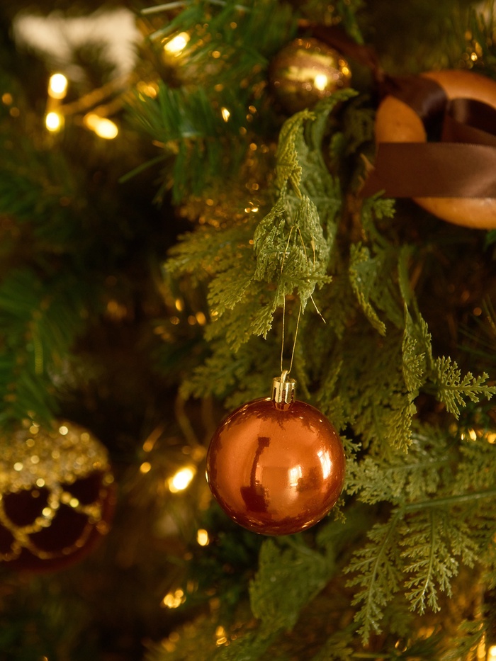 Ёлочные игрушки «Чары волшебства», шары новогодние, d=5.5 см, набор 6 шт., коричневый - Фото 1