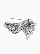 Брошь «Бант» узорчатый, цвет бело-синий в чернёном серебре МИКС - Фото 4