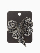 Брошь «Бант» узорчатый, цвет бело-синий в чернёном серебре МИКС - Фото 7