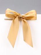 Пакет подарочный ламинированный, с лентой «Белый», горизонтальный, 19×20×9 см 9624172