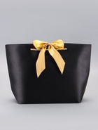 Пакет подарочный ламинированный, с лентой «Чёрный», горизонтальный, 26×25×11 см (2 шт) - фото 809277031 Пакет подарочный ламинированный, с лентой «Чёрный», горизонтальный, 26×25×11 см (2 шт) - фото 809277031