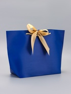 Пакет подарочный ламинированный, с лентой «Синий», горизонтальный, 26×25×11 см (2 шт) - фото 809226803 Пакет подарочный ламинированный, с лентой «Синий», горизонтальный, 26×25×11 см (2 шт) - фото 809226803