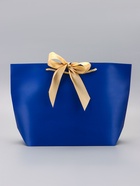 Пакет подарочный ламинированный, с лентой «Синий», горизонтальный, 26×25×11 см (2 шт) - фото 809277033 Пакет подарочный ламинированный, с лентой «Синий», горизонтальный, 26×25×11 см (2 шт) - фото 809277033