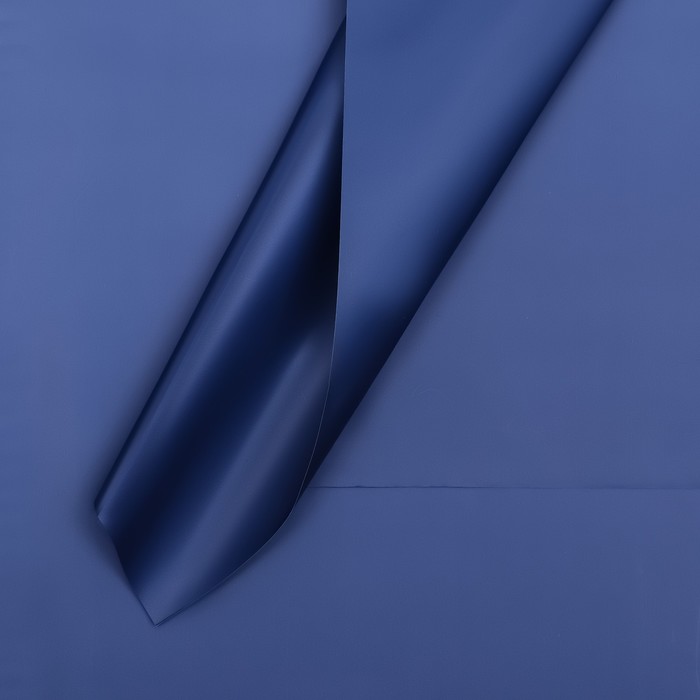 Пленка для цветов тонированная, матовая, синяя, 56 х 56 см, 65 мкм - Фото 1
