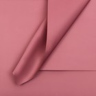 Пленка для цветов тонированная, матовая, темная марсала, 57×57 см, 65 мкм - Фото 1