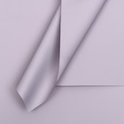 Пленка для цветов тонированная, матовая, светло - сиреневая, 57×57 см ±5% см, 65 мкм - Фото 1