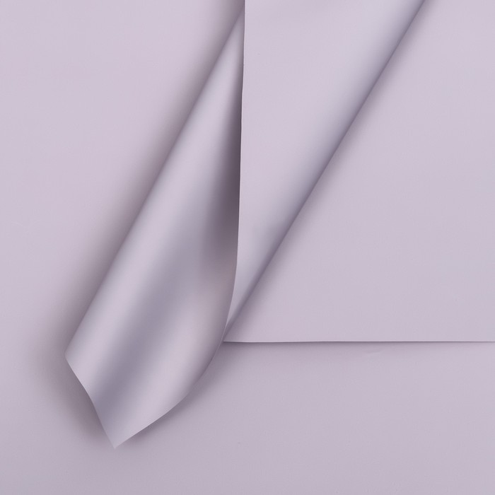 Пленка для цветов тонированная, матовая, светло - сиреневая, 57×57 см ±5% см, 65 мкм - Фото 1
