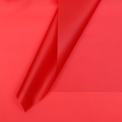Пленка для цветов, матовая, алый, 57×57 см, 55 мкм