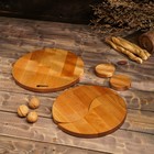 Подарочный набор деревянной посуды Adelica «Инь-янь», менажница 2 шт, поднос, подсвечник 2 шт, берёза - Фото 4