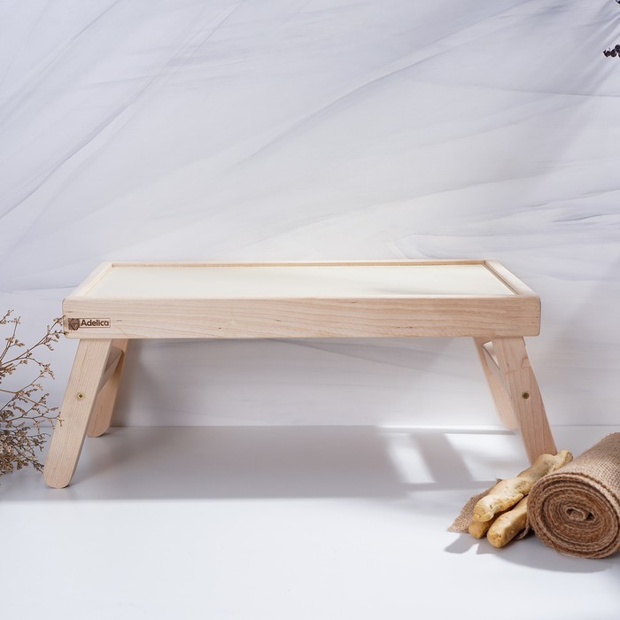 Столик-поднос для завтрака Adelica, 43×23×4 см, береза, в подарочной коробке