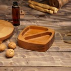 Менажница глубокая 2 секции + сервировочная доска на ножках Adelica, 15×15×4 см, 18×18×4 см, берёза, в подарок масло для пропитки 100 мл 9448524 - фото 14216820