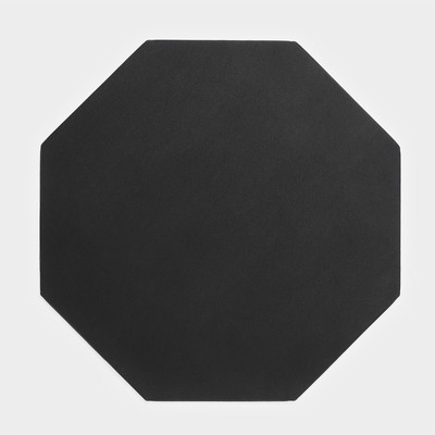 Салфетка кухонная «Тэм», 38×38 см, цвет чёрный, восьмиугольник