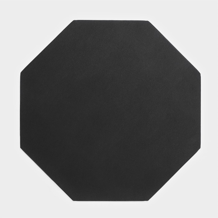 Салфетка кухонная «Тэм», 38×38 см, цвет чёрный, восьмиугольник - Фото 1