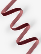 Лента бархатная, 10 мм, 18±1 м, коричневая №119 - Фото 2