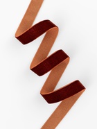 Лента бархатная, 15 мм, 18±1 м, коричневая №119 - Фото 2