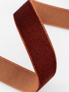Лента бархатная, 15 мм, 18±1 м, коричневая №119 - Фото 3