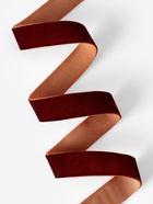 Лента бархатная, 20 мм, 18±1 м, коричневая №119 - Фото 2