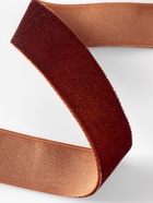 Лента бархатная, 20 мм, 18±1 м, коричневая №119 - Фото 3