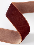 Лента бархатная, 25 мм, 18±1 м, коричневая №119 - Фото 3