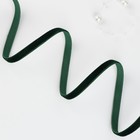 Лента бархатная, 6 мм, 18±1 м, зелёная №165 - Фото 2