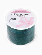 Лента бархатная, 10 мм, 18±1 м, зелёная №165 - Фото 5