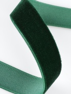 Лента бархатная, 15 мм, 18±1 м, зелёная №165 - Фото 3