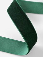 Лента бархатная, 20 мм, 18±1 м, зелёная №165 - Фото 3