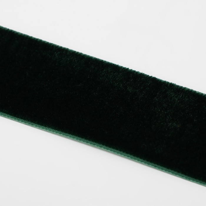 Лента бархатная, 25 мм, 18 ± 1 м, цвет зелёный №165