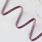 Лента бархатная, 6 мм, 18±1 м, сиреневая №199 - Фото 2