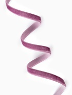 Лента бархатная, 10 мм, 18±1 м, сиреневая №199 - Фото 2