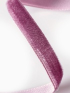 Лента бархатная, 10 мм, 18±1 м, сиреневая №199 - Фото 3