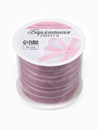 Лента бархатная, 10 мм, 18±1 м, сиреневая №199 - Фото 5