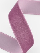 Лента бархатная, 20 мм, 18±1 м, сиреневая №199 - Фото 3