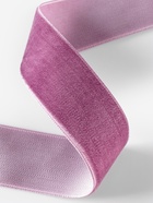 Лента бархатная, 25 мм, 18±1 м, сиреневая №199 - Фото 3