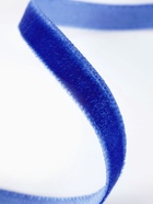 Лента бархатная, 6 мм, 18±1 м, синяя №47 - Фото 3