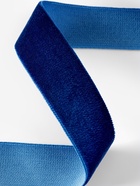 Лента бархатная, 20 мм, 18±1 м, синяя №47 - Фото 3