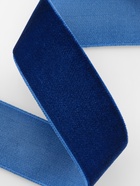 Лента бархатная, 25 мм, 18±1 м, синяя №47 - Фото 3