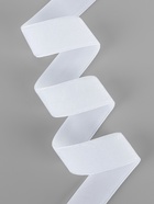 Лента бархатная, 25 мм, 18±1 м, белая №01 - Фото 2