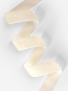 Лента бархатная, 25 мм, 18±1 м, молочная №08 - Фото 2