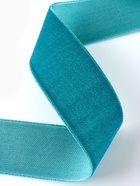 Лента бархатная, 25 мм, 18±1 м, зелёная №72 - Фото 3