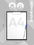 Планшет пластиковый с зажимом А4, ErichKrause Matt Classic, ассорти - Фото 4