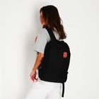 Рюкзак текстильный Speсial, 46х30х10 см, вертик карман, цвет чёрный - фото 8203034
